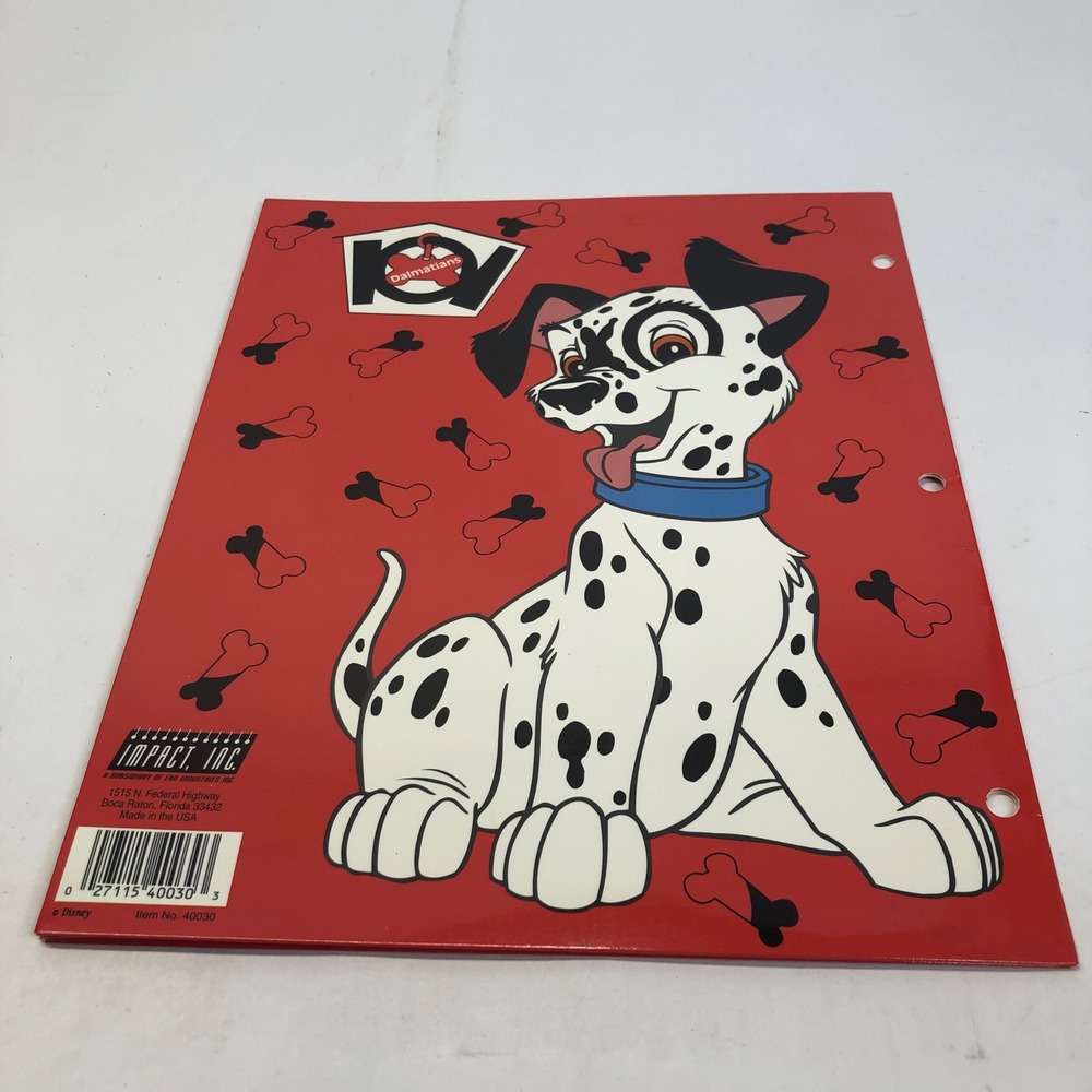 Vintage 90s Folders Lot of 6 Looney Tunes Dalmatian Jurassic Park Soccer - Picture 4 of 16